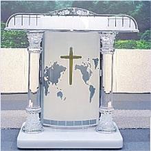 (고급 강대상/현금결제) 크리스탈강대상 사각 1000/1200 - 용달비 착불 !!!